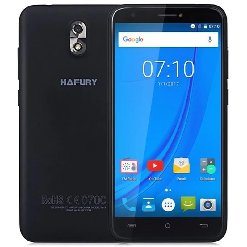 CUBOT HAFURY MIX SmartPhone 2GB RAM 16GB ROM Telephone MTK6580 Quad Core Android 7.0 2600MAH WIFI GPS 5.0 Inch IPS 3G CellPhone