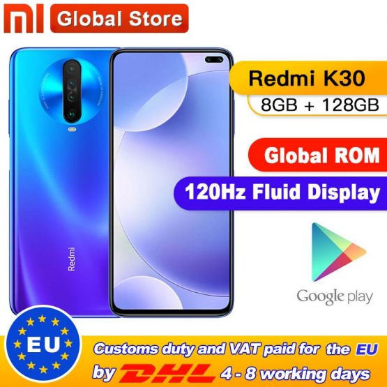 Global ROM Xiaomi Redmi K30 8GB 128GB 4G Smartphone Snapdragon 730G Octa Core 64MP Camera 120HZ Fluid Display 4500mAh