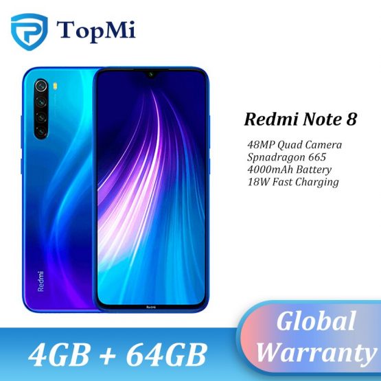 In stock!Global ROM Xiaomi Redmi Note 8 4GB RAM 64GB ROM Smartphone 48MP Quad Camera Snapdragon 665 6.3" FHD+ Cellphone