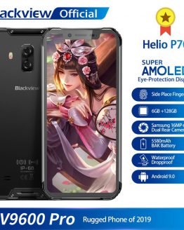 Blackview BV9600 Pro Helio P70 IP68 Waterproof Mobile Phone 6GB+128GB Android 9 Outdoor Rugged Smartphone 19:9 AMOLED Cellphone