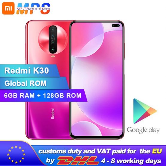 New Original Xiaomi Redmi K30 6GB 128GB 4G Smartphone Snapdragon 730G Octa Core 64MP Camera 120HZ Fluid Display 4500mAh