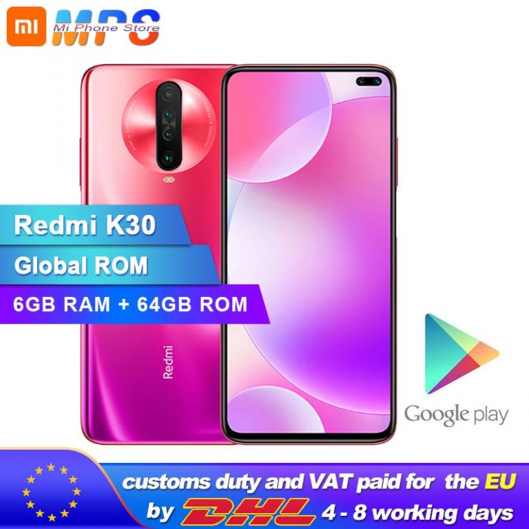Global ROM Xiaomi Redmi K30 6GB 64GB 4G Smartphone Snapdragon 730G Octa Core 64MP Camera 120HZ Fluid Display 4500mAh 1 Global ROM Xiaomi Redmi K30 6GB 64GB 4G Smartphone Snapdragon