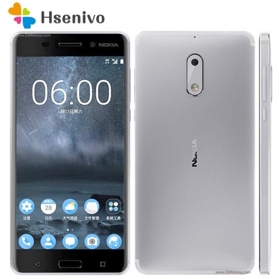 Original Nokia 6 LTE 4G Mobile Phone 4G RAM 1080P Dual Sim Android 7.0 Octa Core 5.5" 16.0 MP Fingerprint Refurbished Smartphone