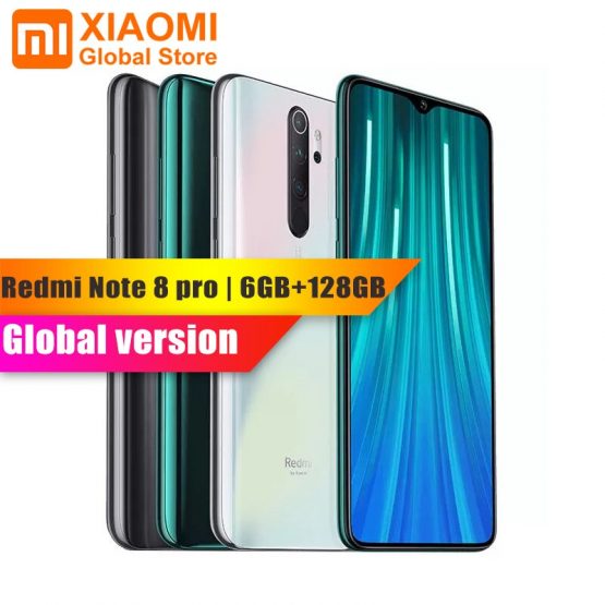 Global Version Xiaomi Note 8 Pro 6GB RAM 128GB ROM Smartphone NFC Helio G90T Quick Charging 4500mAh 64MP Cam Smart Mobile Phone