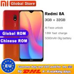 Global ROM Xiaomi Redmi 8A 32GB 3GB Smartphone Snapdargon 439 Octa core