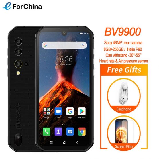 Blackview BV9900 Helio P90 Octa Core 8GB 256GB 5.84'' FHD+ IP68 Waterproof Rugged Smartphone 48MP Quad Rear Camera Mobile Phone