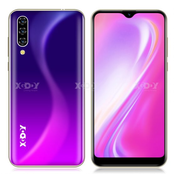 XGODY Note 7 Smartphone Dual Sim Celular 6.26'' Waterdrop Screen Android 9.0 2GB 16GB Quad Core 2800mAh Face ID 3G Mobile Phone