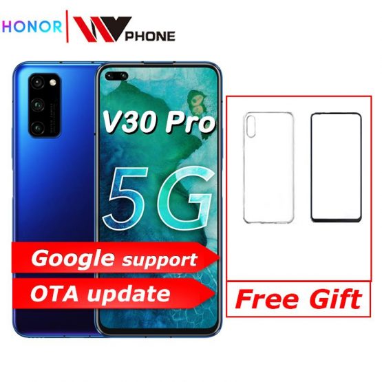 Original Honor V30 Pro Kirin990 Octa core 5G Smartphone 6GB 8GB 128GB 40mp Triple Camera 40W SuperCharge Phone NFC Google play