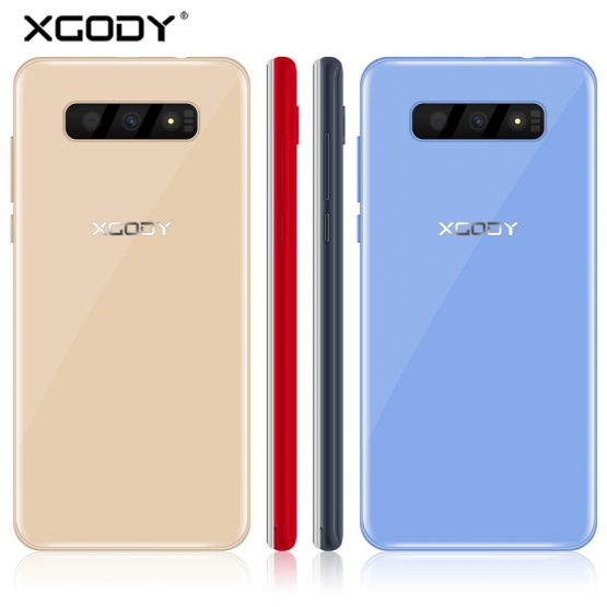 XGODY S10 Mobile Phone 5.5 inch 18:9 RAM 2GB ROM 16GB MT6580 Quad Core Dual Camera Android 8.1 3G Smartphone