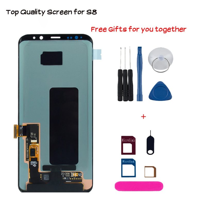Original Lcd screen For Samsung Galaxy S8 S8 plus G950 G950F G955fd G955F G955 AMOLED screen Replacement display for smartphone 1 Lcd screen For Samsung Galaxy S8 S8 plus G950 G950F G955fd G955F