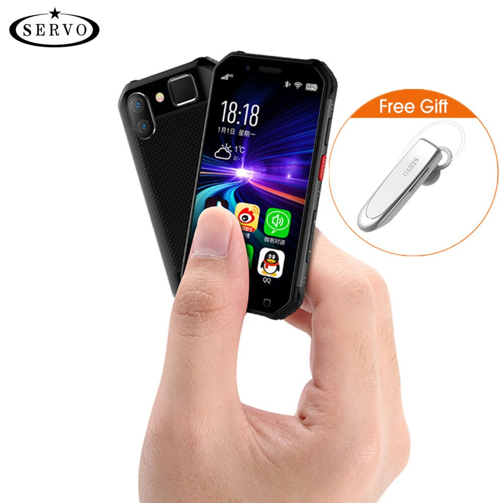 SERVO S10 Pro IP68 Waterproof mini Smartphone MTK6737 3GB 32GB NFC Walkie talkie Rugged Phone 13MP Fingerprint Face Recognition