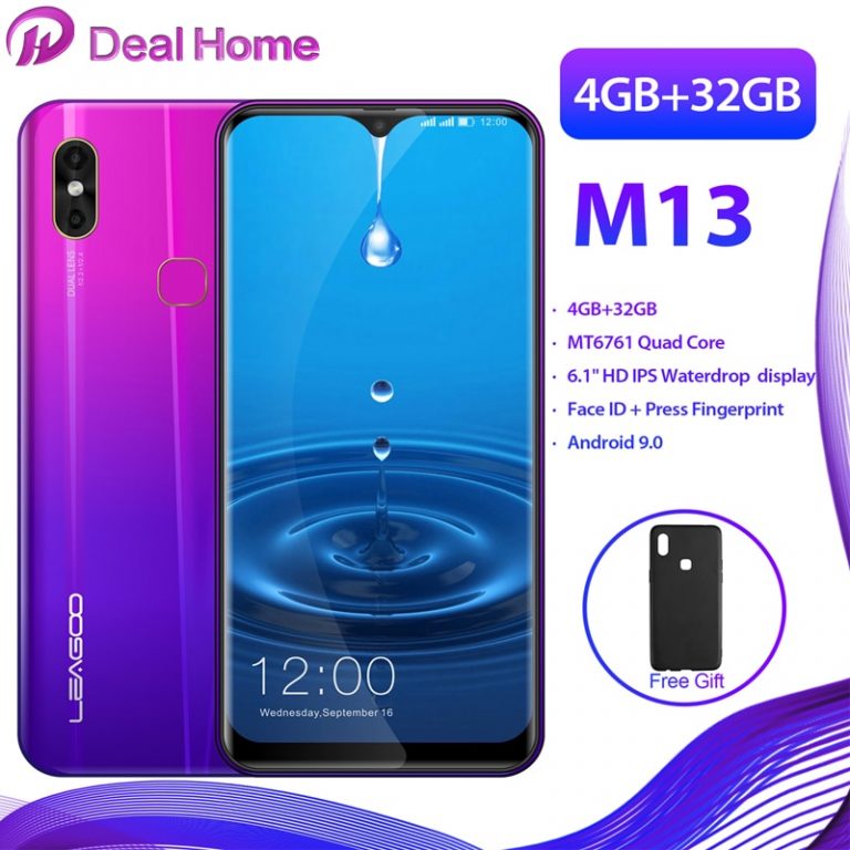 LEAGOO M13 4G Smartphone with 6.1” Waterdrop Screen – Dual Cameras & Fingerprint Unlock LEAGOO M13 Smartphone with 6.1-inch HD Waterdrop Screen, Dual Cameras, and Fingerprint Unlock