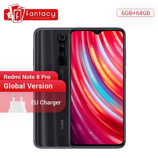 Global Version Xiaomi Redmi Note 8 Pro 6GB RAM 64GB ROM 64MP Quad Cameras MTK Helio G90T Smartphone 4500mAh 18W QC 3.0 UFS 2.1