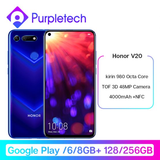 Honor V20 View 20 Smartphone Google Play Android 9.0 kirin 980 Octa Core FingerPrint ID 6.4 inch 3*Cameras 4000 mAh Cell Phone