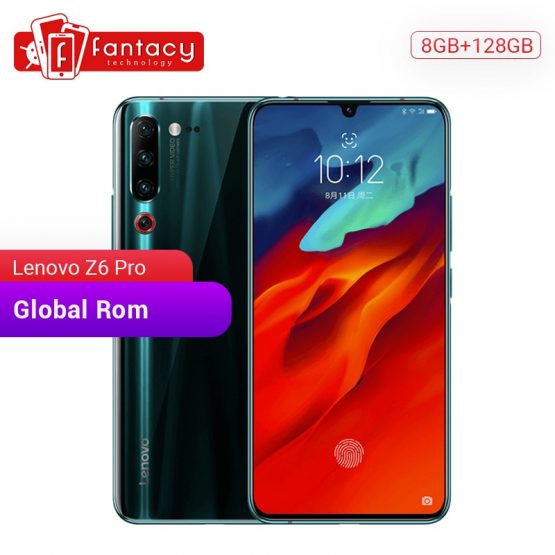 Global Rom Lenovo Z6 Pro 6GB 8GB 128GB Snapdragon 855 Octa Core 6.39" 1080P Display Fingerprint Smartphone 48MP Quad Cameras