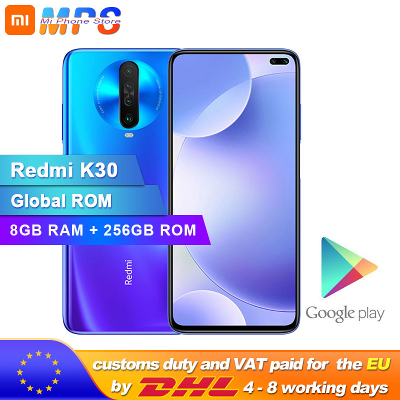 Global ROM Xiaomi Redmi K30 8GB 256GB 4G Smartphone Snapdragon 730G Octa Core 64MP Camera 120HZ Fluid Display 4500mAh