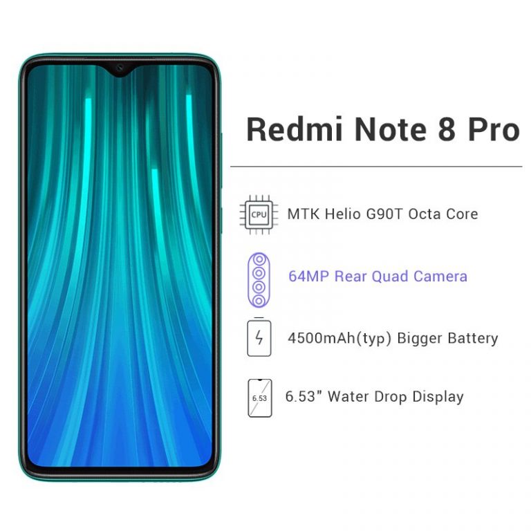 Original Global Version Xiaomi Redmi Note 8 Pro 6GB 64GB Smartphone