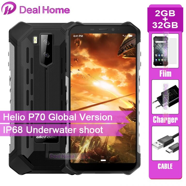 Ulefone Armor X3 Rugged IP68 Smartphone Android 9.0 5.5" Screen 2GB 32GB 5000mAh 3G Rugged Mobile Phone