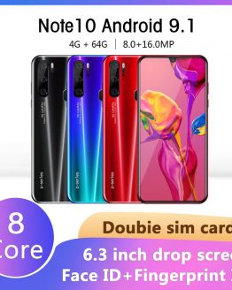 SAILF Note10 Plus Android 9.0 Octa Core Mobile Phone 6.3' FHD+ 16MP Triple Camera 4G RAM 64GB ROM Smartphone gsm wcdma unlocked