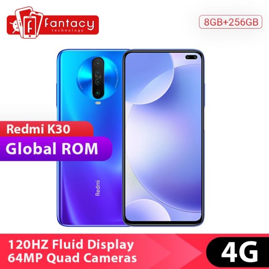 In Stock Global Rom Xiaomi Redmi K30 4G Snapdragon 730G 8GB 256GB Octa Core Smartphone 64MP Quad Camera 6.67 120HZ Fluid Screen