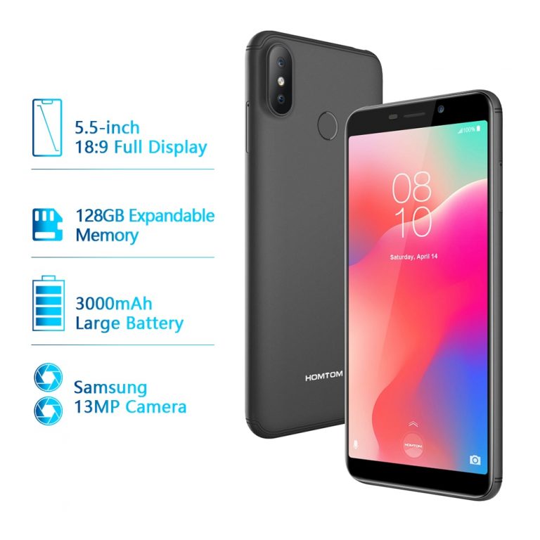 Global Version HOMTOM C1 16G ROM 5.5Inch Mobile Phone 13MP