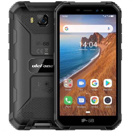 Ulefone Armor X6 IP68 shockproof Rugged Smartphone Android 9.0 MT6580 Quad-core mobile phone 4000mAh 2GB + 16GB 3G cellphone