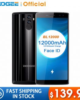 DOOGEE BL12000 Smartphone 12000mAh Fast charge 6.0''18:9 FHD+ MTK6750T Octa Core 4GB RAM 32GB ROM Quad Camera 16.0MP Android 7.1