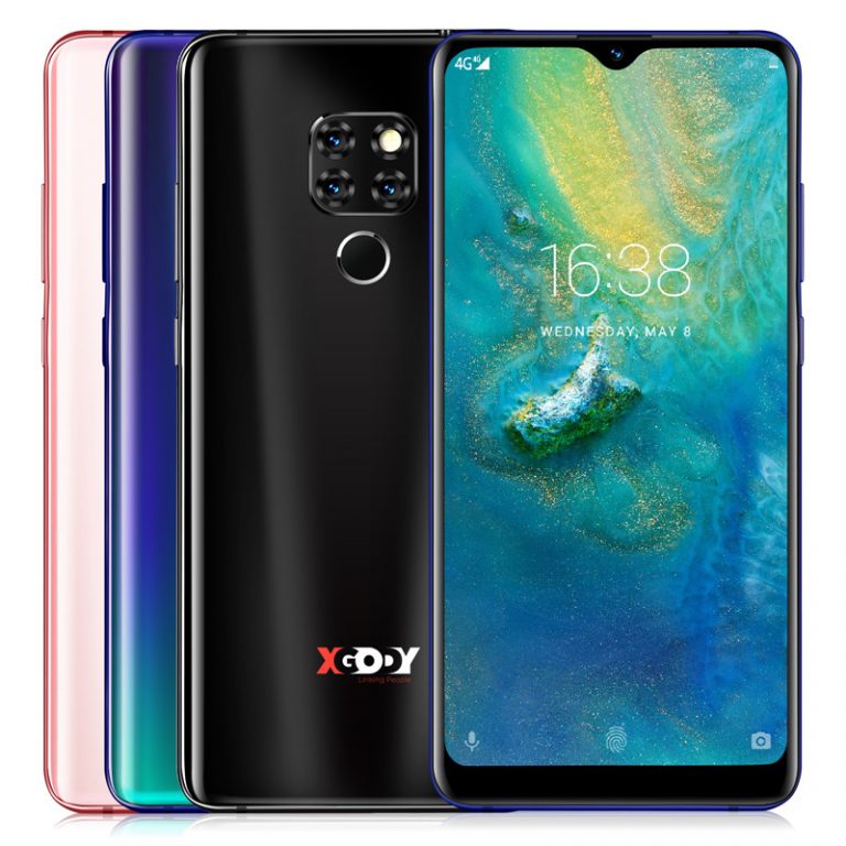 Xgody Mate 20 4G 6.26" 19:9 Android 9.0 Face ID 2GB RAM 16GB ROM 3500mAh Mobile Phone MT6737 Quad Core Full Screen Smartphone
