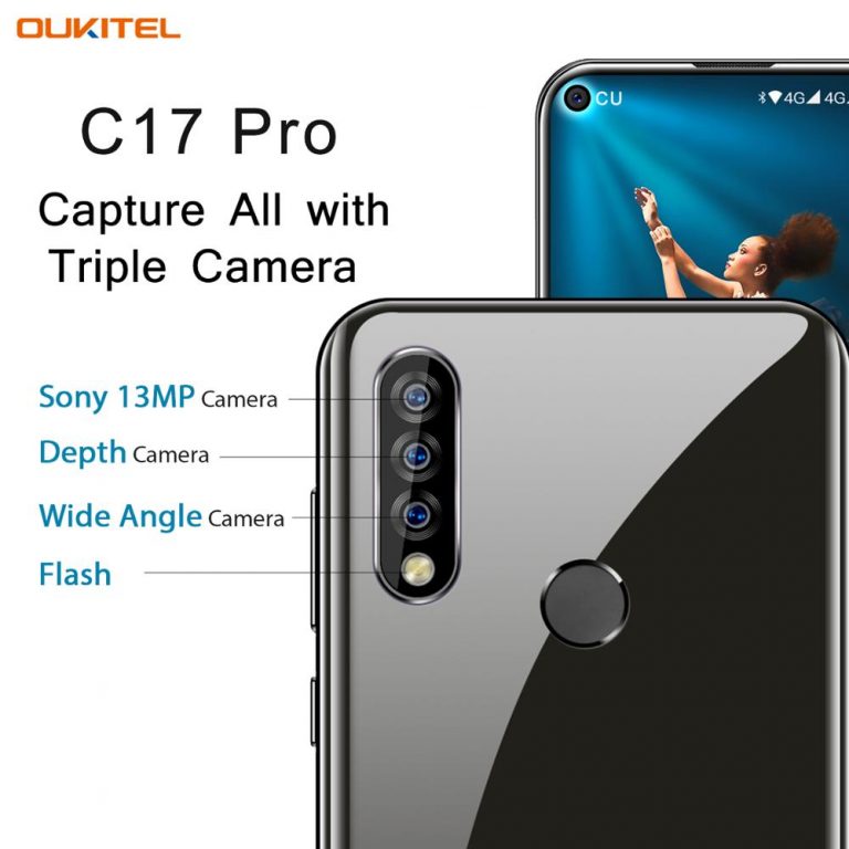 OUKITEL C17 Pro 6.35"19:9 Android 9.0 Mobile Phone Octa Core