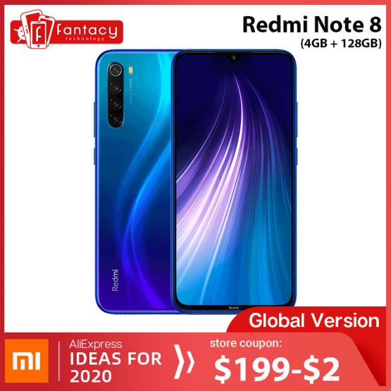 Global Version Xiaomi Redmi Note 8 4GB 128G 48MP Quad Camera Smartphone Snapdragon 665 Octa Core 6.3" FHD Screen 4000mAh UFS 2.1