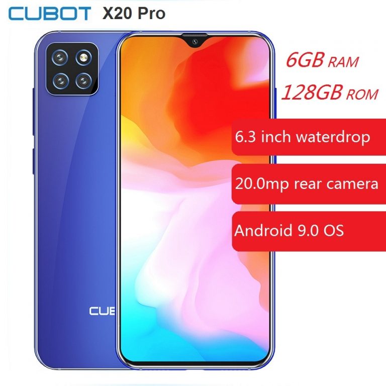 CUBOT X20 Pro 4G Smartphone 6.3 inch Android 9.0 Helio P60 Octa Core