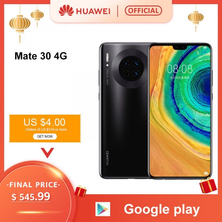 Original Huawei Mate 30 Smartphone 40MP Triple Rear Cameras 6.62'' Full Screen
