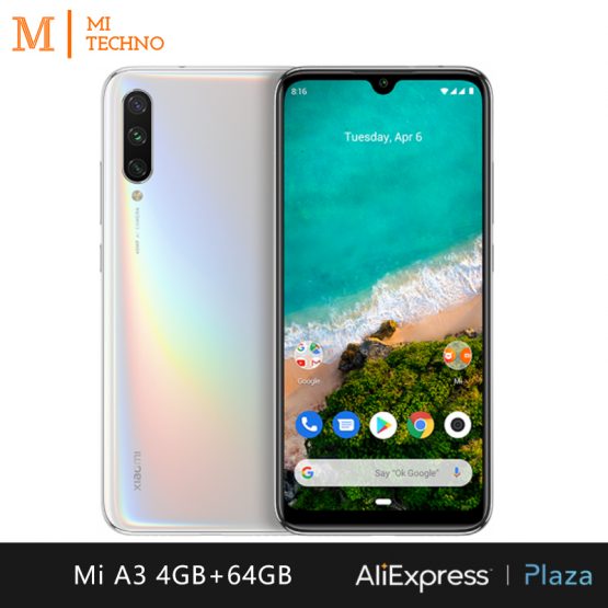 Smartphone Xiaomi Mi A3 (4GB RAM 64GB ROM andriod one telefono movil libre nuevo barato batería 4030mAh ) [Versión Global]