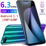 Smartphone M8 Global Version 1gb RAM 16gb ROM Smart Cell Phone Quad core 6.3 inch Telephone Dual Sim