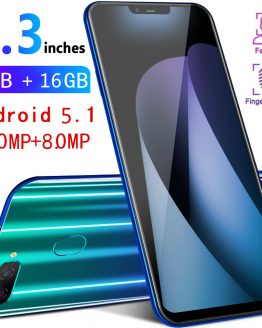 Smartphone M8 Global Version 1gb RAM 16gb ROM Smart Cell Phone Quad core 6.3 inch Telephone Dual Sim