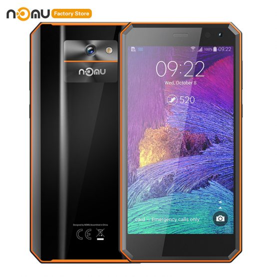 Original IP68 NOMU M6 4G Smartphone 5.0'' 2.5D Android 7.0 MTK6737VWT Quad Core 1.5GHz 2GB RAM 16GB ROM 8.0MP 3000mAh Cellphones