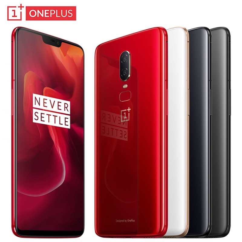 OnePlus 6 Waterproof Phone 6.28inch RAM 6/8GB ROM 64/128/256GB Snapdragon 845 Octa Core Android 8.1 Dual Camera NFC Smartphone
