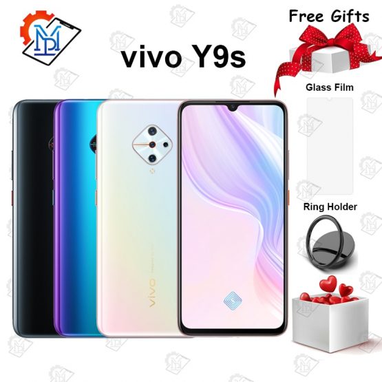 Original vivo Y9s Mobile Phone 6.38 inch Super AMOLED Screen 8G+128G Snapdragon 665 Octa-core Four Cameras 4500mAh Smartphone