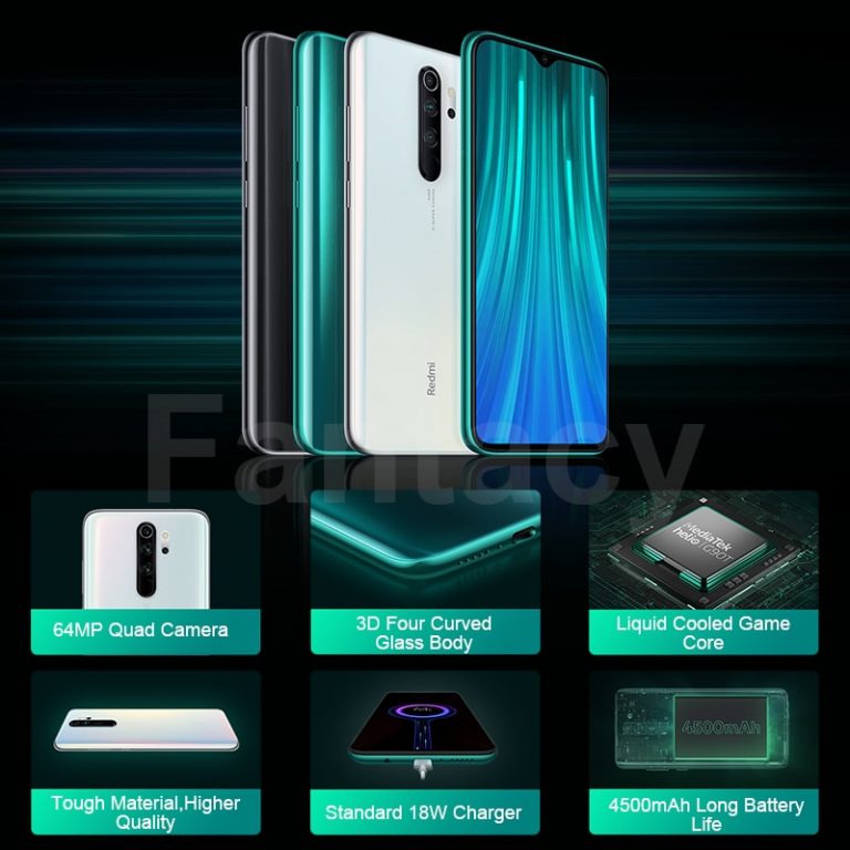 Global Version Xiaomi Redmi Note 8 Pro 6GB RAM 64GB ROM 64MP Quad
