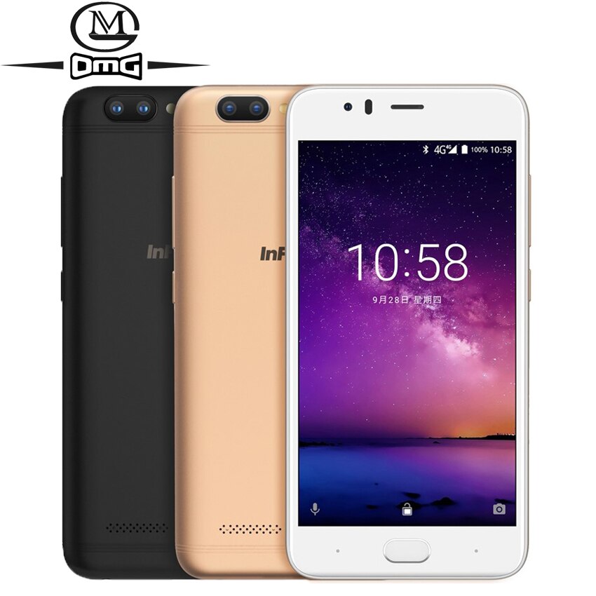 Infocus A3 mobile phone 5.2" LTE 4G smartphone 2GB +16GB 3050mAh Quad core phones fingerprint Dual came Android 7.0 cell phones