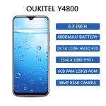 OUKITEL Y4800 4G Smartphone 6.3 inch F Octa Core 6GB RAM 128GB ROM
