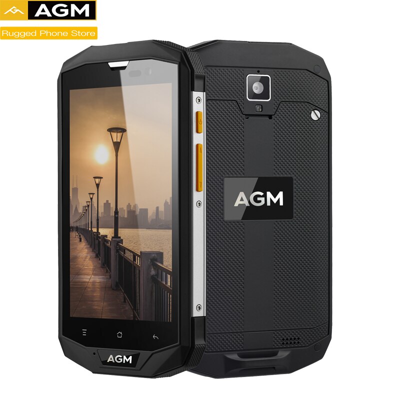 AGM A8 Android 7.0 5.0 inch Rugged Smartphone 3GB RAM 32GB ROM 13.0MP IP68 Waterproof 4050mAh OTG NFC Mobile Phone
