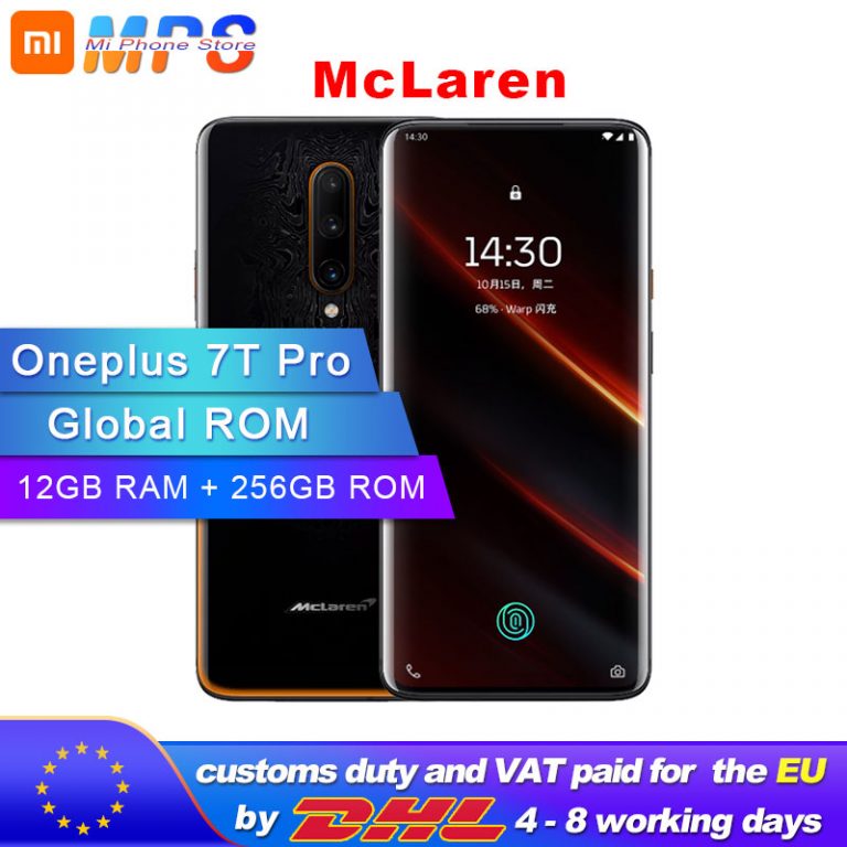 Global ROM Original New Oneplus 7T Pro Mclaren Smartphone 12GB RAM