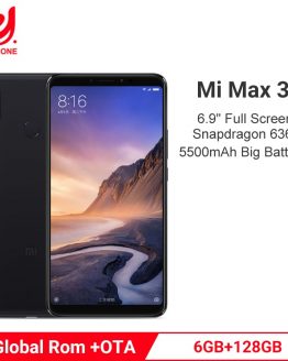 Global Rom Xiaomi Mi Max 3 6GB 128GB Mobile Phone 5500mAh 6.9" Full Screen Snapdragon 636 Octa Core Dual Camera Smartphone