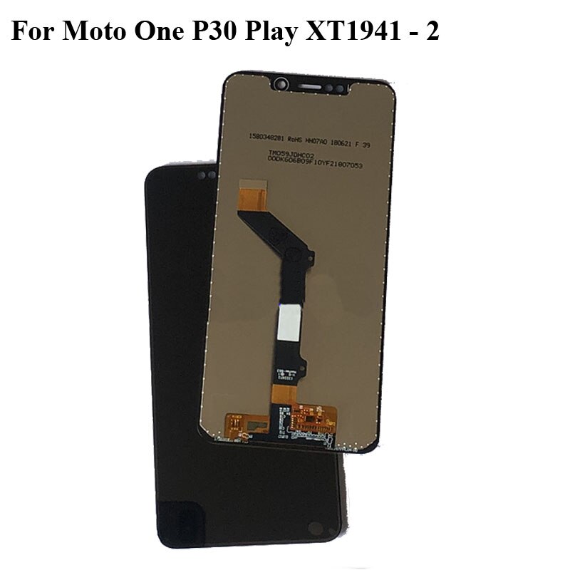 Black LCD+TP For Moto One P30 Play XT1941 - 2 LCD Display with Touch Screen