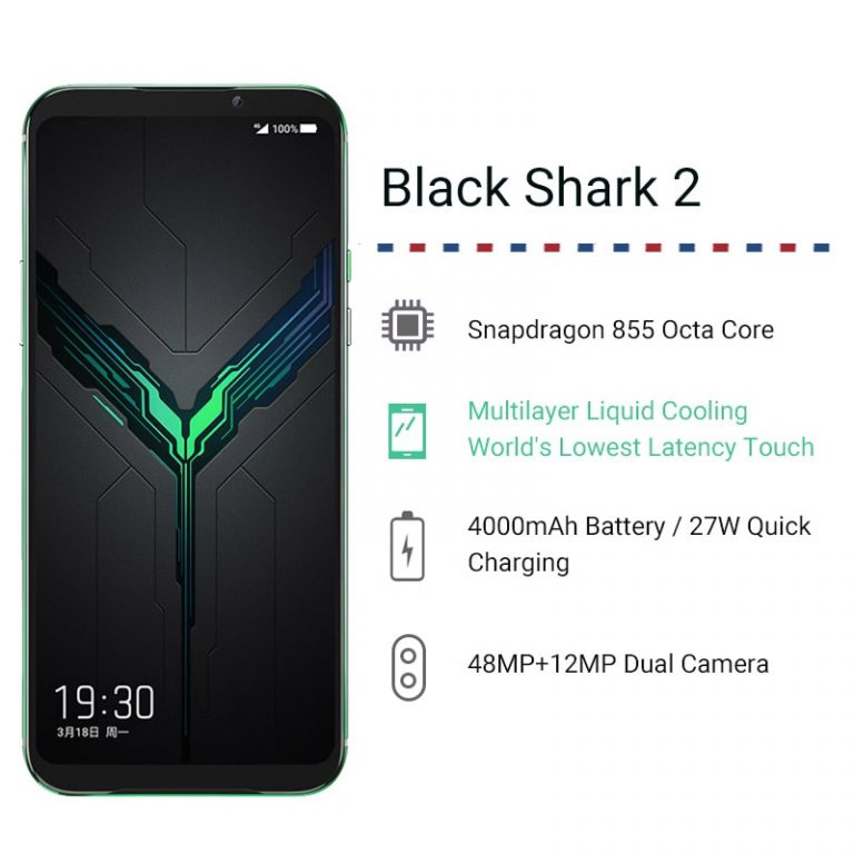Global Version Xiaomi Black Shark 2 12GB 256GB Gaming Phone Snapdragon