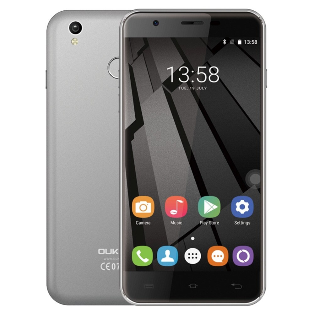 Original OUKITEL U7 Plus 2GB 16GB Android Smartphone Fingerprint Identification 4G LTE 13.0MP 5.5'' OTG Mobile Smart Cell Phone