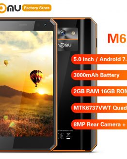 IP68 NOMU M6 4G Smartphone 5.0 inch Android 7.0 MTK6737VWT Quad Core 1.5GHz 2GB RAM 16GB ROM 8.0MP Rear Camera 3000mAh Battery