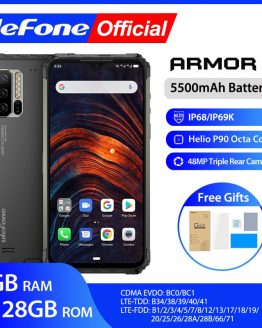 Ulefone Armor 7 IP68 Rugged Mobile Phone Helio P90 Octa Core 8GB+128GB Android 9.0 48MP 4G LTE Camera Global Version Smartphone