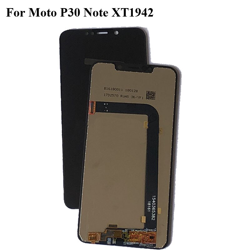 Black LCD+TP For Moto P30 Note XT1942 LCD Display with Touch Screen Digitizer Smartphone Replacement For Moto One Power XT1942-1